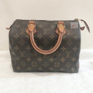 LOUIS VUITTON Monogram Speedy 25 Bag